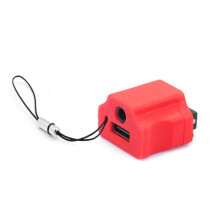 Netsnoer voor spelsysteem voor handheld-eenheid met 3,5 mm-Rood