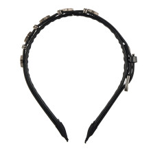 Modieuze punk lederen ster haarband unisex comfortabele PU-A