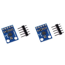 2 St GY-273 HMC5883L Trippelaxlig Kompassmagnetometer Sensormodul 3V-5V Treaxlig Magnetfältsmodul för