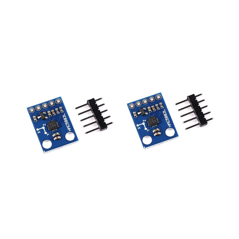 2Pcs Gy-273 Hmc5883l Triple Axis Compass Magnetometer Sensor Module 3V-5V Three Axis Magnetic Field Module For 4713196156616