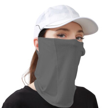 Ademend sneldrogend sportgezichtsmasker Verstelbare-Donkergrijs