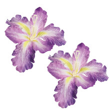 Simulatie Bloemen Haarclip 2 STKS Sterke Barrette Zijspeld-Paars