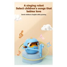 Interactive Early Education Drawing Machine Intelligent Voicebots Drawing Robot for Kids Voice Magic Painting Gift A