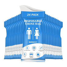 Disposable Urine Bag,24 PCS Pee Bags for Travel for Women/Men, 800ML Emergency Portable Urinal Bag and Vomit Bags