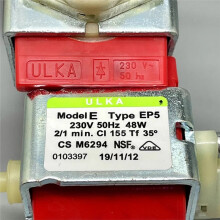 For Ulka EP5 48W 230V Water Pump for Bauknecht 481236018581 5132106900 422245945091 Coffee Machine