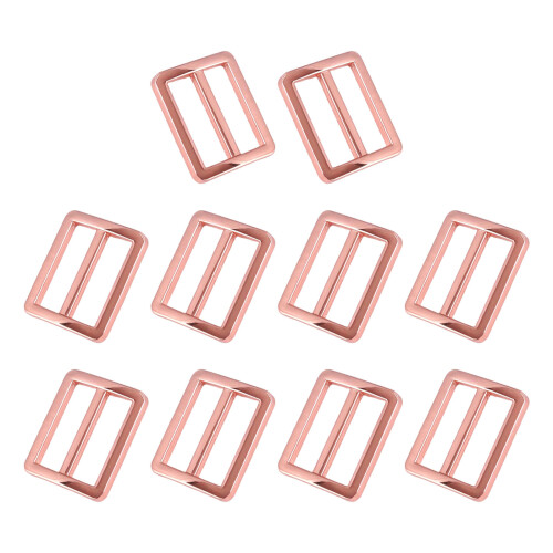Schiebeschnallen Triple Glides Slide Strap Adjuster-Roségold