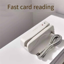 Single/Dual Track Magnetic Stripe Card Reader USB NFC Reader Plug and  Multi Function RFID Reader ISO7811-15