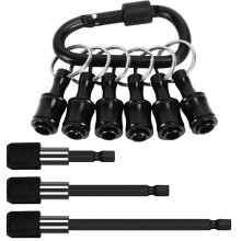 Bit Holder Drill Bit Extension Set,1/4" Hex Shank Aluminum Alloy Screwdriver Bits Holder Drill Bit Holder Tool Kit