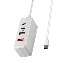 Type C naar USB en Type C oplaadhub 100-280 cm kabel-1,8 meter