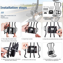 Folding Bike Front Fork Bicycle Bag Holder Bike Cargo Luggage Carriers Rack Mountain Bike Road Cycling Racks