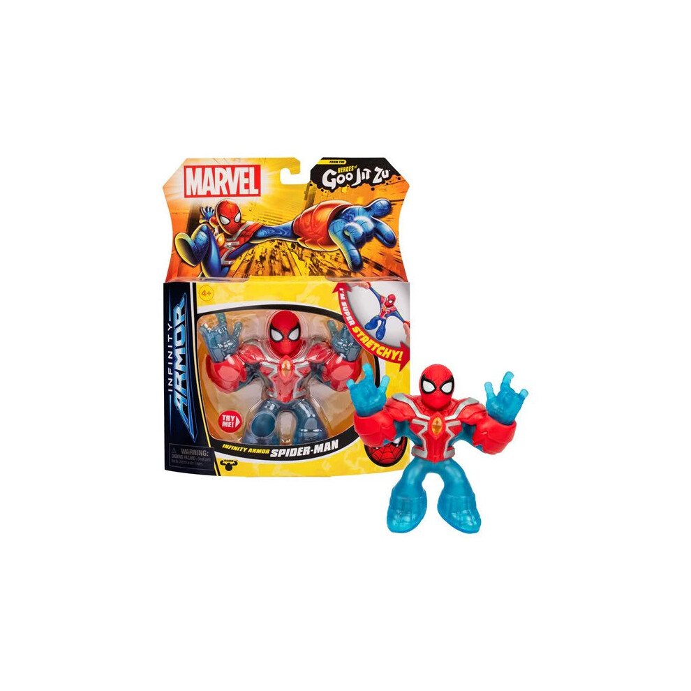 Photos - Action Figures / Transformers Heroes of Goo Jit Zu Spider-Man Infinity Armor Stretchy Action Figure Toy
