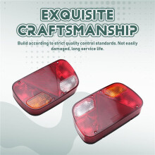 12V Trailer Tail Light Rear Stop Brake Fog Light Signal Lamp Wiring Harness 5 Core Cable for Car Truck Caravan Lorry Van