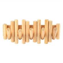 Folding Wall Coat Rack - Entryway Hooks Foldable - Wooden Coat Rack Wall Mount-Modern Wall Mounted Coats Rack