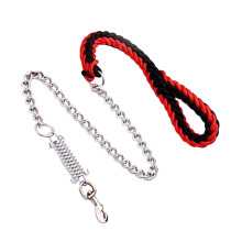 Strand Traction Rope Woven Dog Chain Nylon Dog Strap Pet Weld Chain Strong Metal Dog Lead Chain