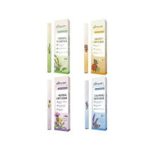 4 Packs Herbal Diffuser Air Fresheners Pen Bundles for Fresh Breath, Body Care  Air Fresheners Pen with Mullein, Thyme, Guarana, Green Tea Extract fiu