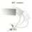 Full Rotation Movable Observation Mirror For Office- White 6