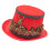 Stylish Gothic Feather Deer Hat Perfect For Halloween Event-Red 1