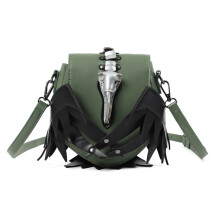 Leren Crossbody Portemonnee Trendy Schoudertas Handtas-Groente