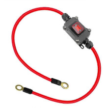 12V-24V Inline Wire Switch DPST Dual Side Wiring 25A IP67 On/Off Quick Connect Disconnect Red Black