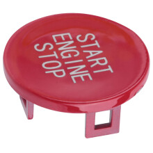 Interrupteur D'Allumage de Remplacement de Bouton D'ArrêT de DéMarrage de Voiture pour  SéRie 3 G20 X5 X6 G05 G06 G07 G14 G29 F40 F44 (Rouge)
