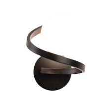 Zwarte Koperen Binnen Slaapkamer LED Wandlampen met Lamp voor Naast Het Bed Slaapkamer Nordic LED Wandlamp Wandlamp Decoratie