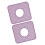 2 Thick Sink Underlays Featuring Perforated Design For-Purple 1