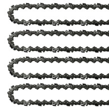 4Pcs 18Inch Chainsaw Chain 62 Drive 0.05In Gauge, 3/8In Pitch, 18In Replacement Chain Low-Kickback Chainsaw Chain