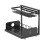 Strong 2 Level Pull Out Drawer with Strong Suction Cups-Black 1