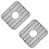 Double Kitchen bowl mattresses Featuring Hole-Light Grey 1
