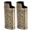 Retro Lighter Cover Metallic Floral Stamped 1