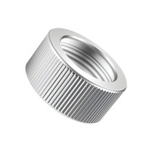 Upgrades Aluminum Threaded Nut Universal Ball Joint Nut-Silver