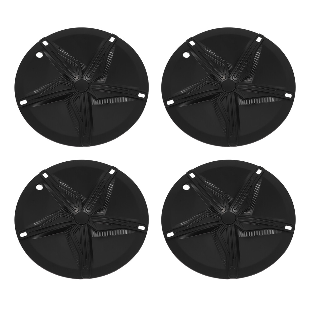 4Pcs Model Y 19In Starfish Hub Cap Matte Black 4941394111773