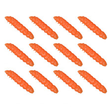 Set van 12 realistische broodwormaasjes, zacht aas met-Oranje