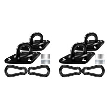 1700lbs Capacity Heavy Duty Hammock Hooks, 4PCS M10 Stainless Steel Pad Eye Hooks,Hanging Hooks for Hammock Hanging