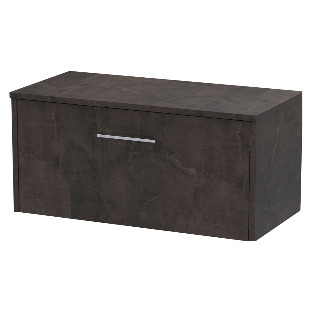 Balterley Winshill Contemporary 1 Drawer Wall Hung Vanity Unit With Worktop, 800Mm Grey