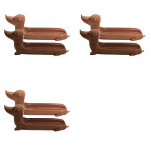 6X Puppy Shaped Serving Tray Dachshund Snack Holder Hot Dog Holder for Home Family Gatherings Parties