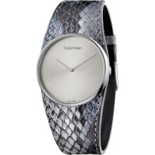 Montre CALVIN KLEIN K5V231Q4. Quartz, grise. Femme.