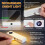 2PCS Flat Book Light Rechargeable Clear LED  Reading Light with Timer Dimmable Full Page Panel Plate Lamp 6