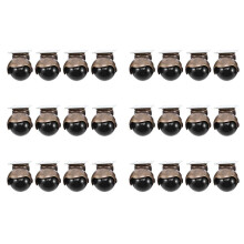 [24-Pack] Vridbar Toppplatta, Kulhjul,  Brons (1,5-Tums Utan Broms)