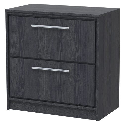 Balterley Longnor 2 Drawer Floor Standing Vanity Unit with Worktop, Woodgrain Graphite Grey, 800mm