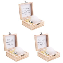 3X Julens Magiska Trosklocka, Julsouvenir Magical Faith Bell, Julgran Heminredning Souvenir Silver