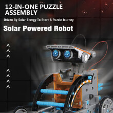 Solar Powered Robot Toy 12-in-1