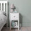 Noa and Nani Asora Twin Pack Bedside Table with Drawer in White 2