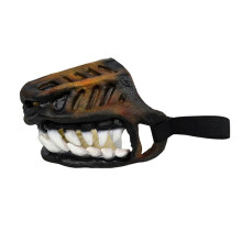 Hundmunsmask Vadderade Latexgummimunstycken för Stora Rollspel Valp Halloween Cosplay Fotorekvisita Tillbehör Medium
