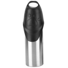 Draagbare Hondenwaterfles - Roestvrijstalen Hondenreiswaterfles voor Huisdieren Buiten Wandelen, Wandelen, Reizen, 750 Ml