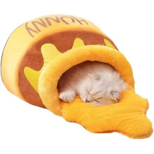 Kattenmand Huis Dierbenodigdheden Seizoenen Universaliseren Pluche Mat Katten Kussen Mand Honingpot Vorm Huisdieren Product voor Kleine Kat