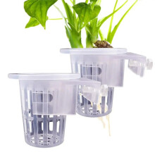 2 Stuks Transparante Hangende Aquarium Plantenhouder Verstelbare Aquarium Planter Cups Planter Cups Aquascapes Accessoires