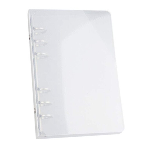2X 6-Ring Binder Plastic File Folder, Suitable for Letter-Sized Office Supplies A5 1