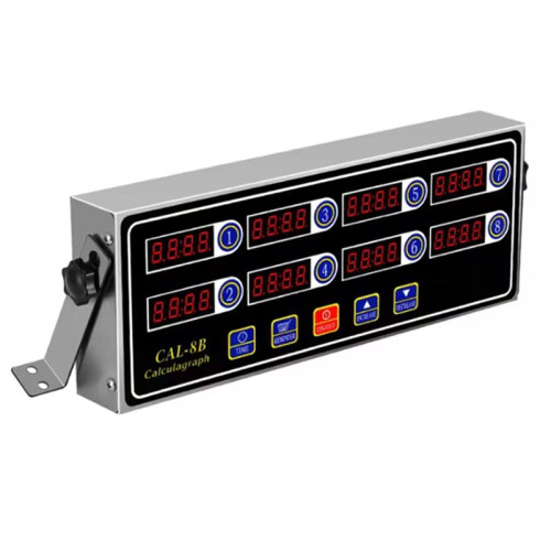 Commercial Eighth 8 Channel Electronic Countdown Kitchen Timer Digital Button Timing Reminder Restaurant Loud Clock US