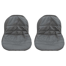 2X Universal Riding Lawn Mower Tractor Cover Padded Comfort Pad Storage Pouch Medium (Gray)